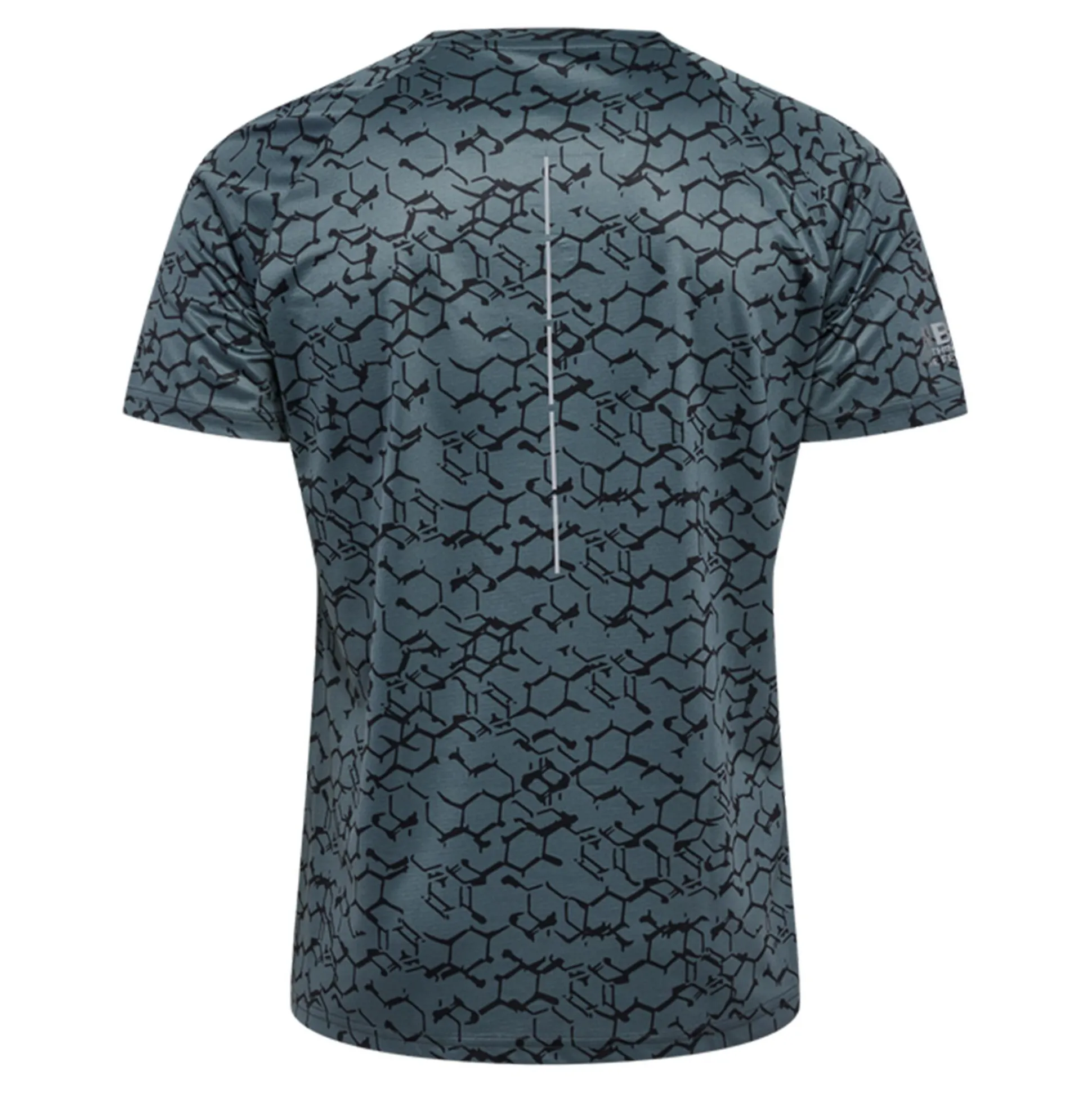 Shop Dopa Graphic Running Shirt Men - Dark Grey Running Clothing