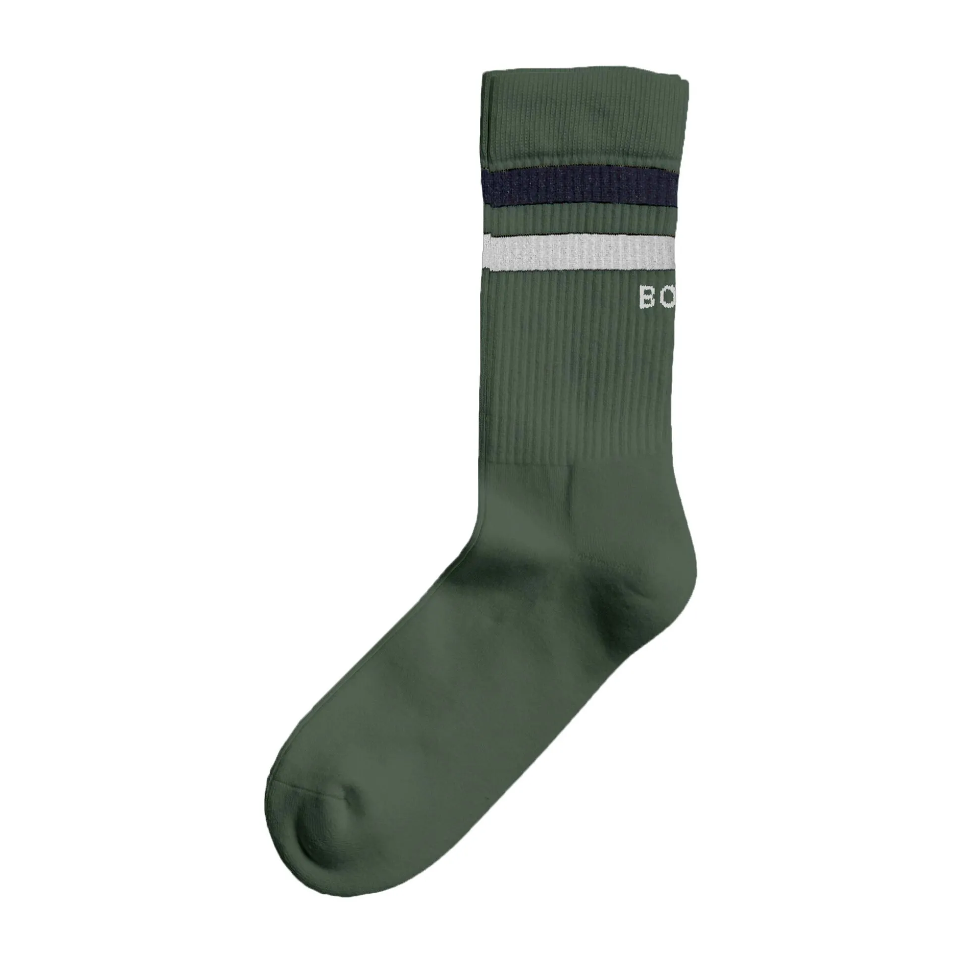 Discount Double Stripe Ankle Crew Sports Socks Men - Dark Blue, Multicoloured Socks