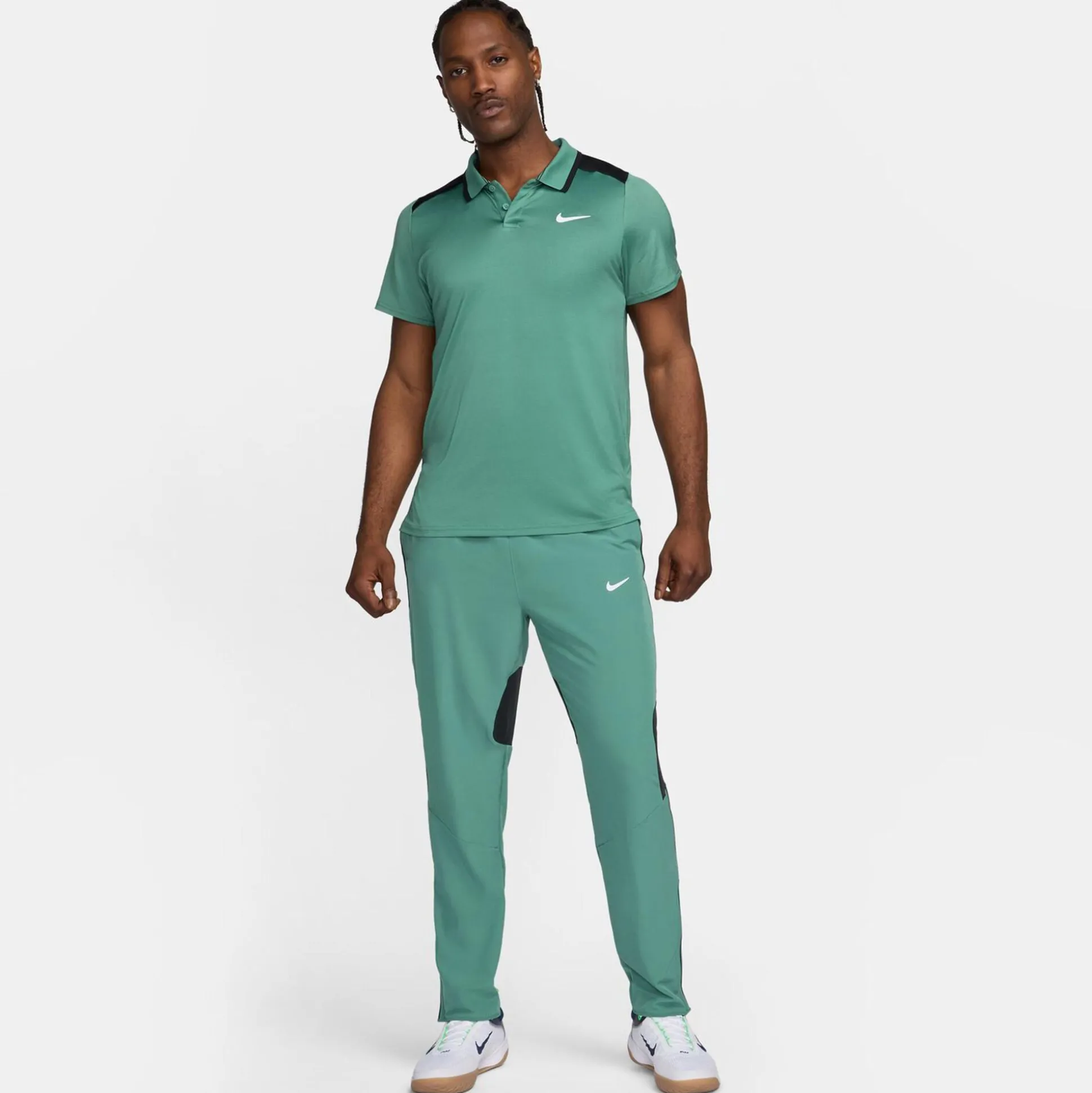 Best Dri-Fit Court Advantage Polo Men - Sage, Black Shirts