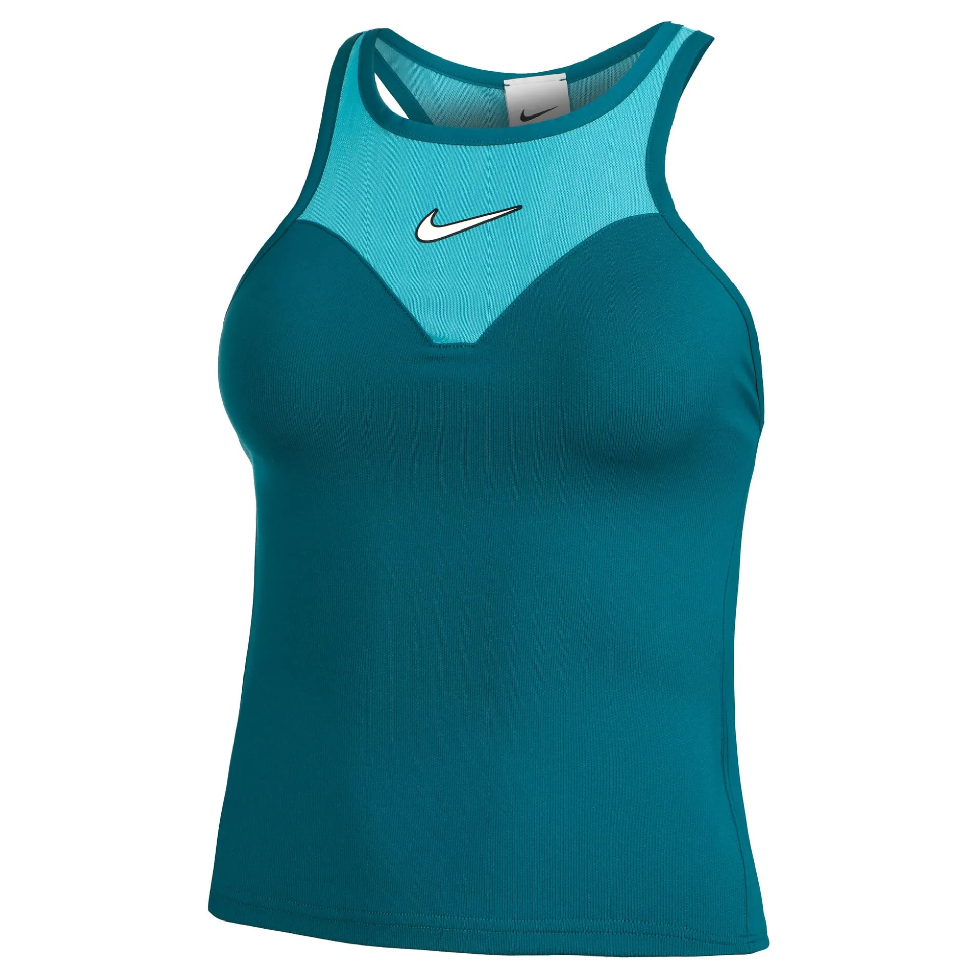 New Dri-Fit Court Slam Solid Tank Top Women - Petrol, Turquoise Tops