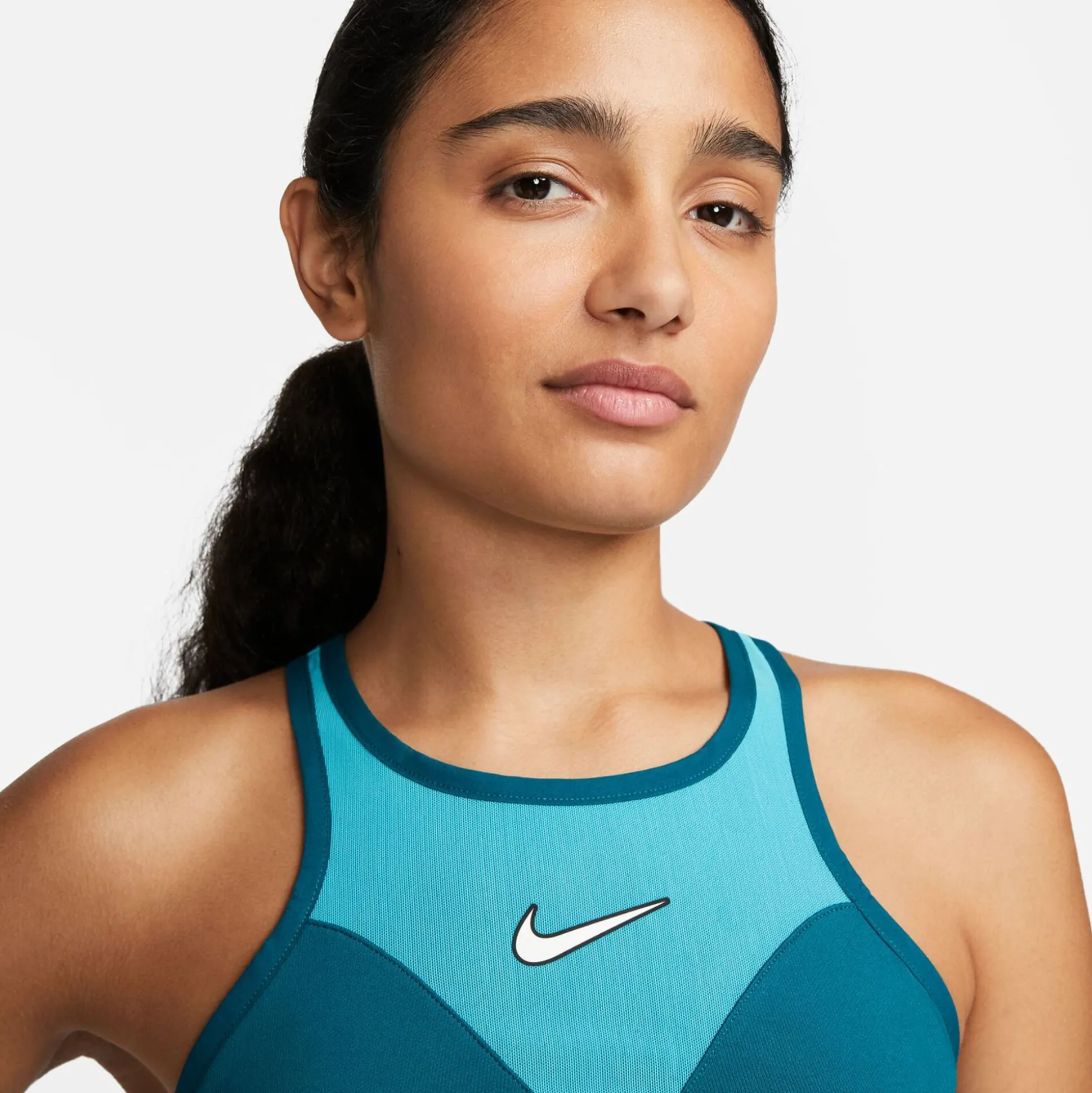 New Dri-Fit Court Slam Solid Tank Top Women - Petrol, Turquoise Tops