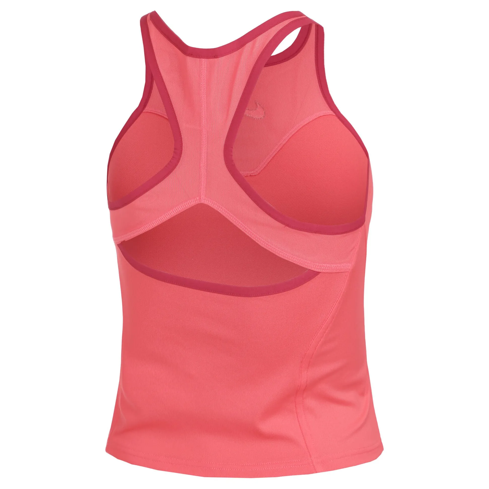 Outlet Dri-Fit Court Slam Solid Tank Top Women - Coral, Dark Red Tops