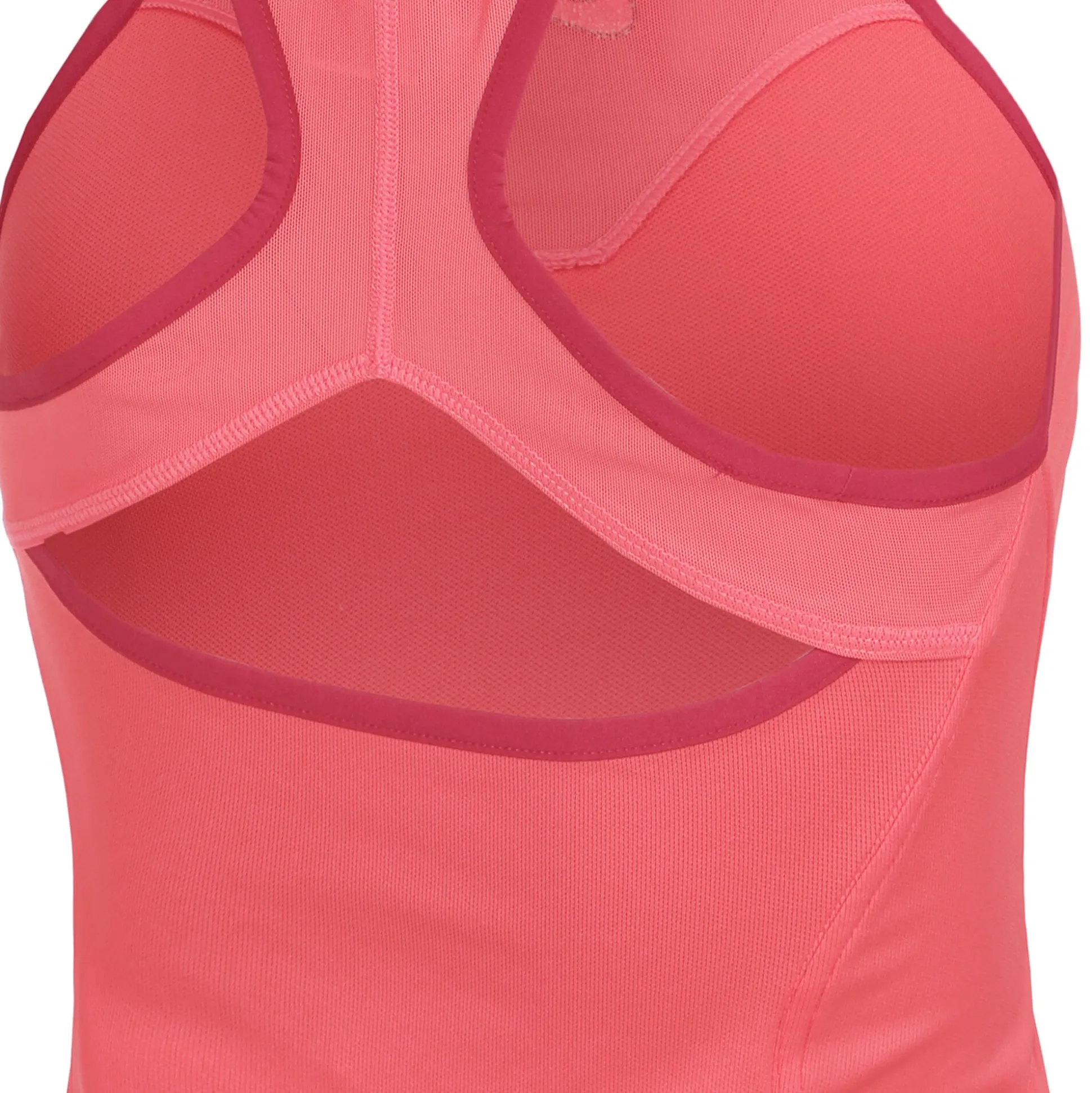 Outlet Dri-Fit Court Slam Solid Tank Top Women - Coral, Dark Red Tops