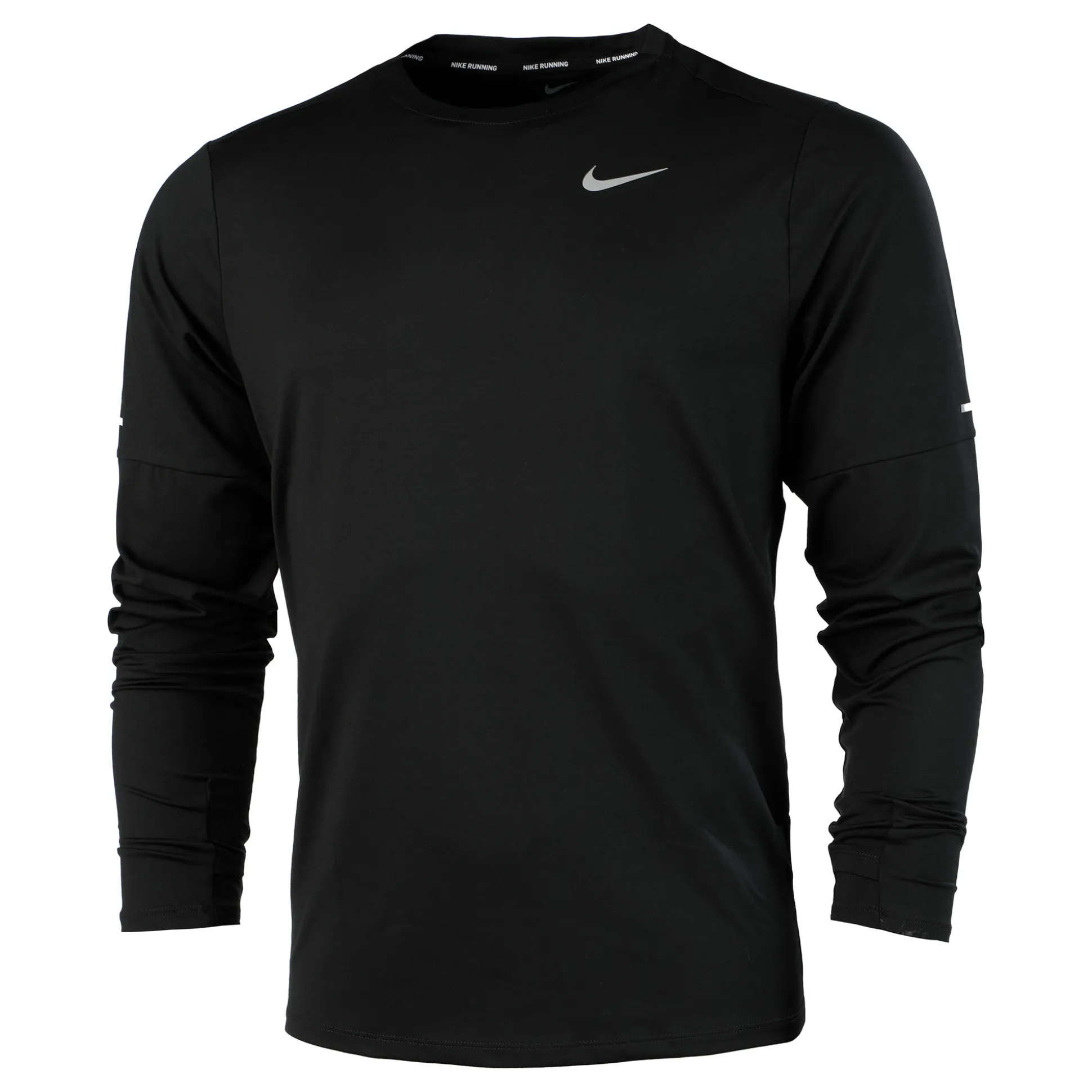 Outlet Dri-Fit Element Crew Long Sleeve Men - Black, Silver Shirts