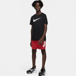 New Dri-Fit Graphic Shorts Boys - Red, White Shorts