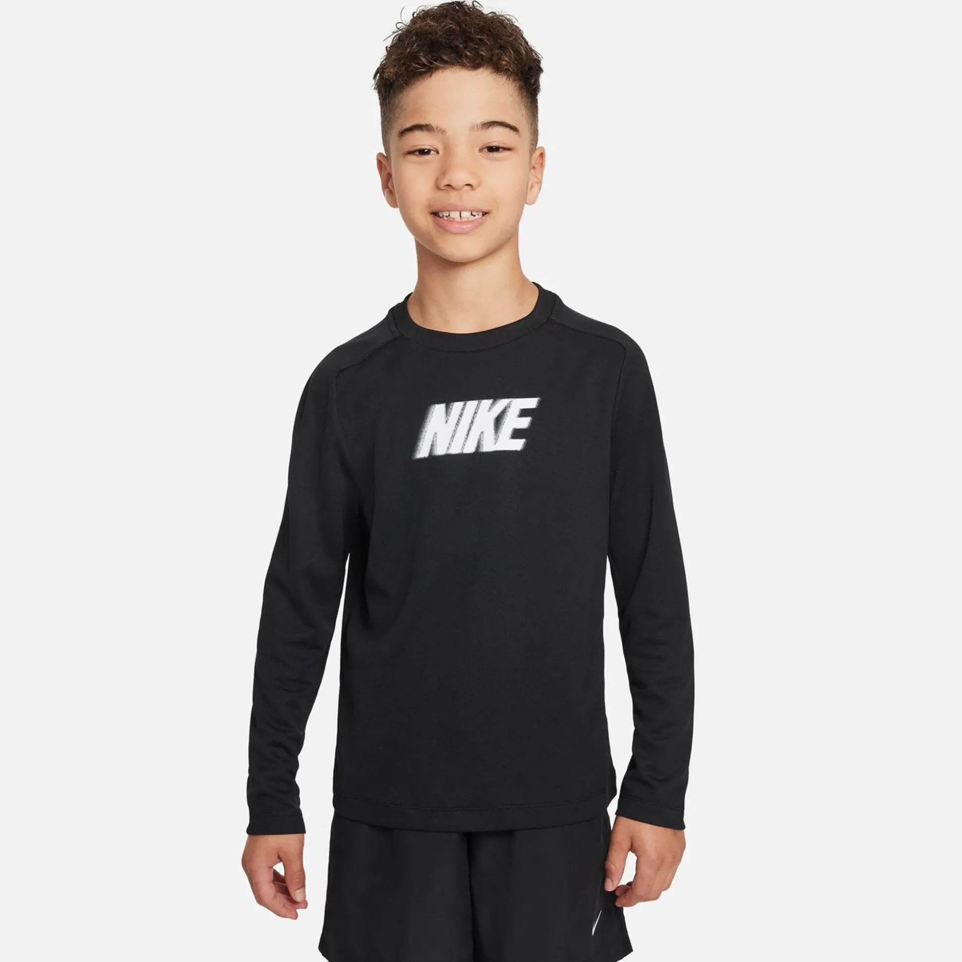 Cheap Dri-Fit Multi+ Long Sleeve Boys - Black, White Shirts