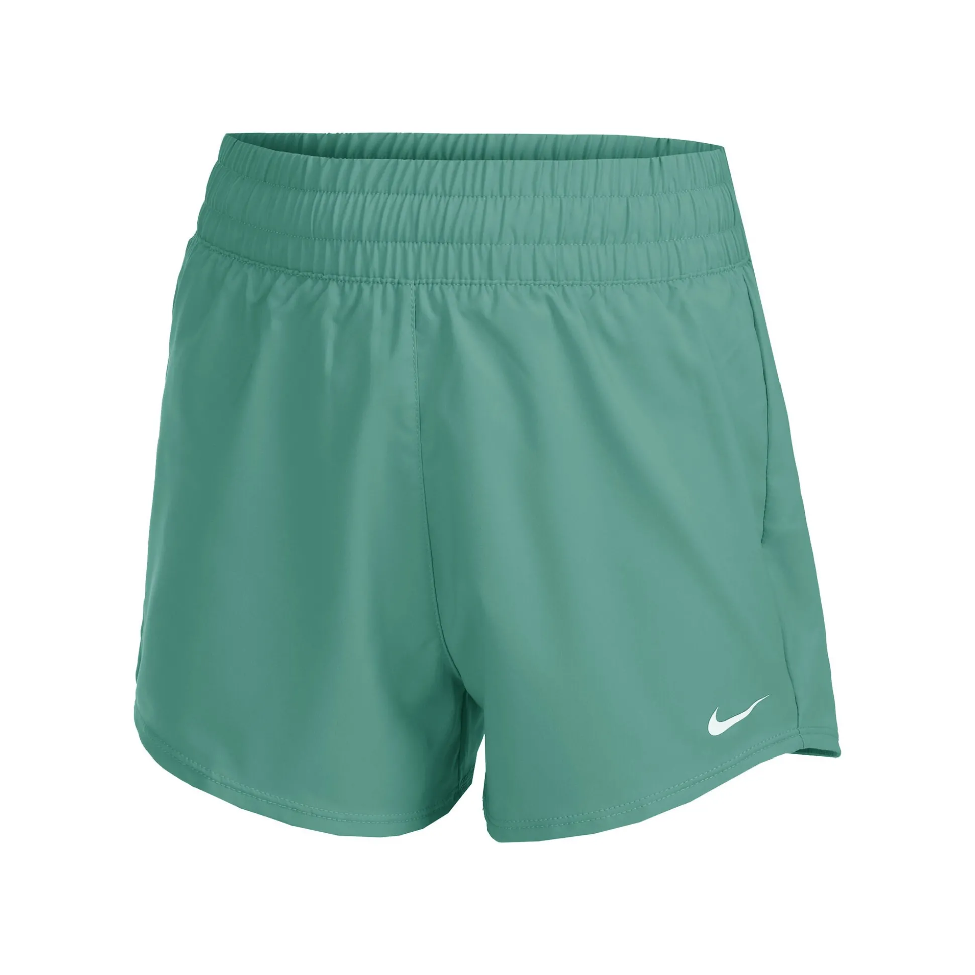 Best Sale Dri-Fit One Big Kids High-Waisted Woven Shorts Girls - Dark Green Shorts