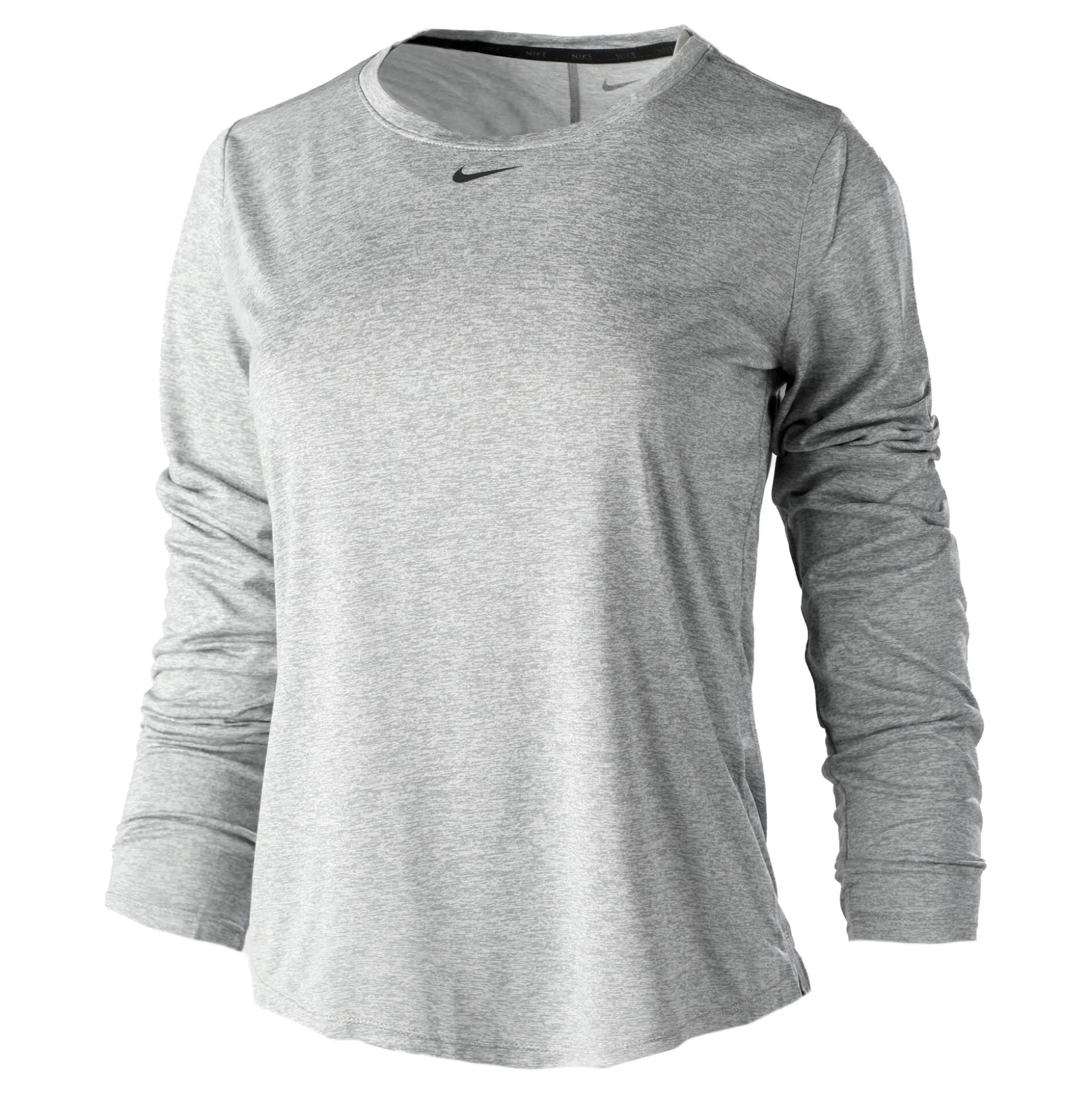 Best Sale Dri-Fit One Standard Fit Long Sleeve Women - Grey, Black Shirts