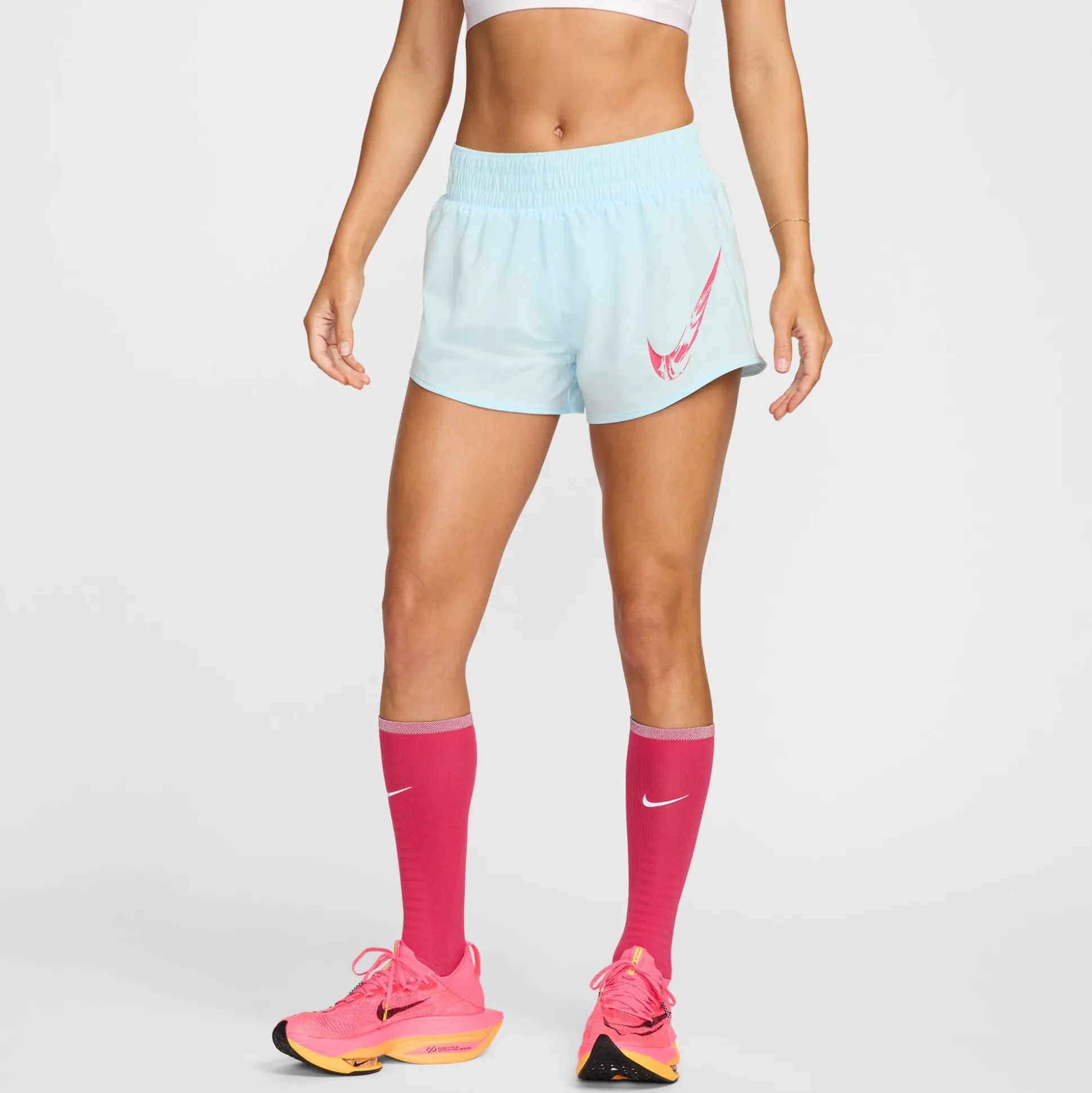 Flash Sale Dri-Fit One Swoosh Running Shorts Women - Light Blue Running Clothing