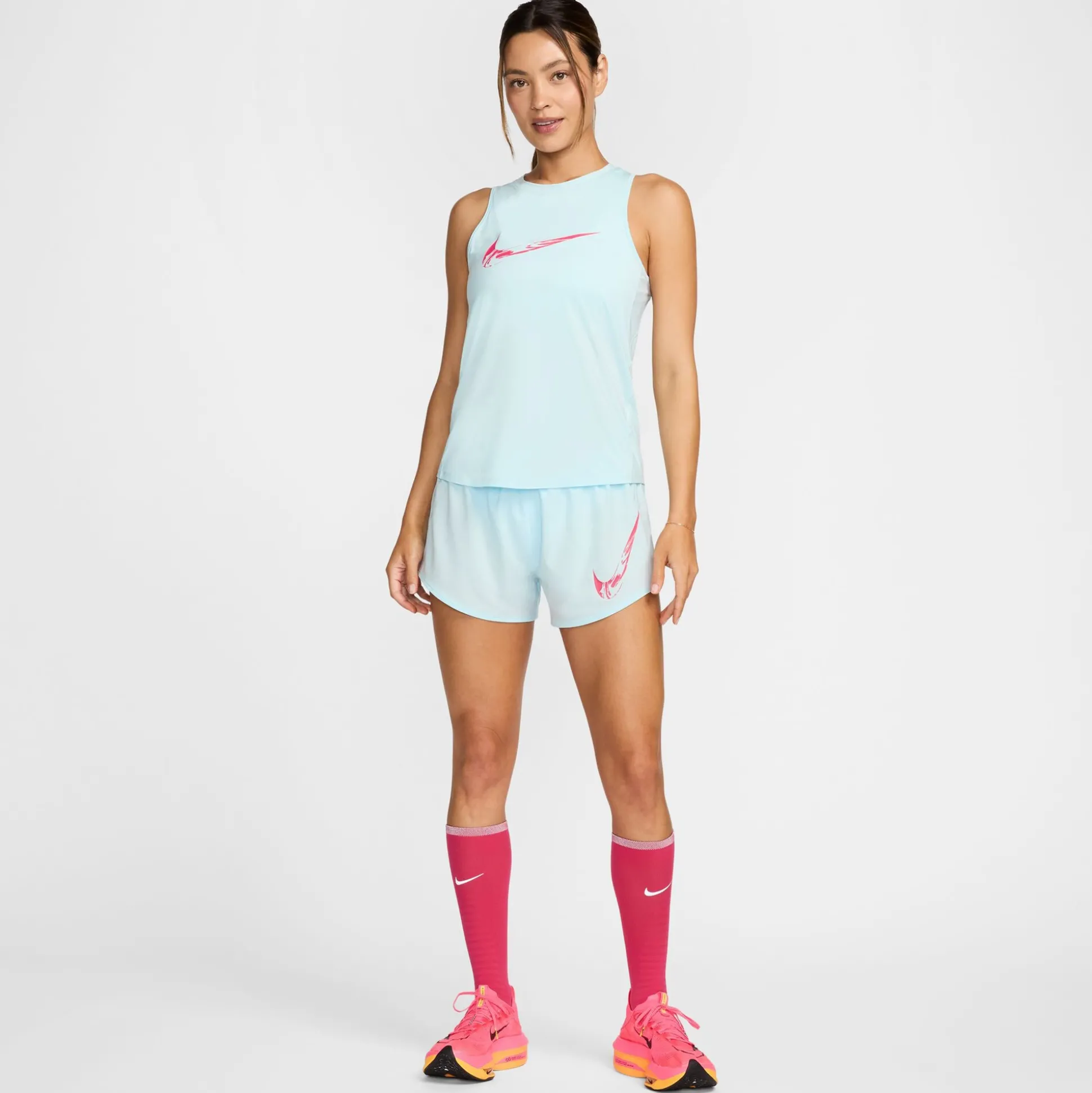 Flash Sale Dri-Fit One Swoosh Running Shorts Women - Light Blue Running Clothing