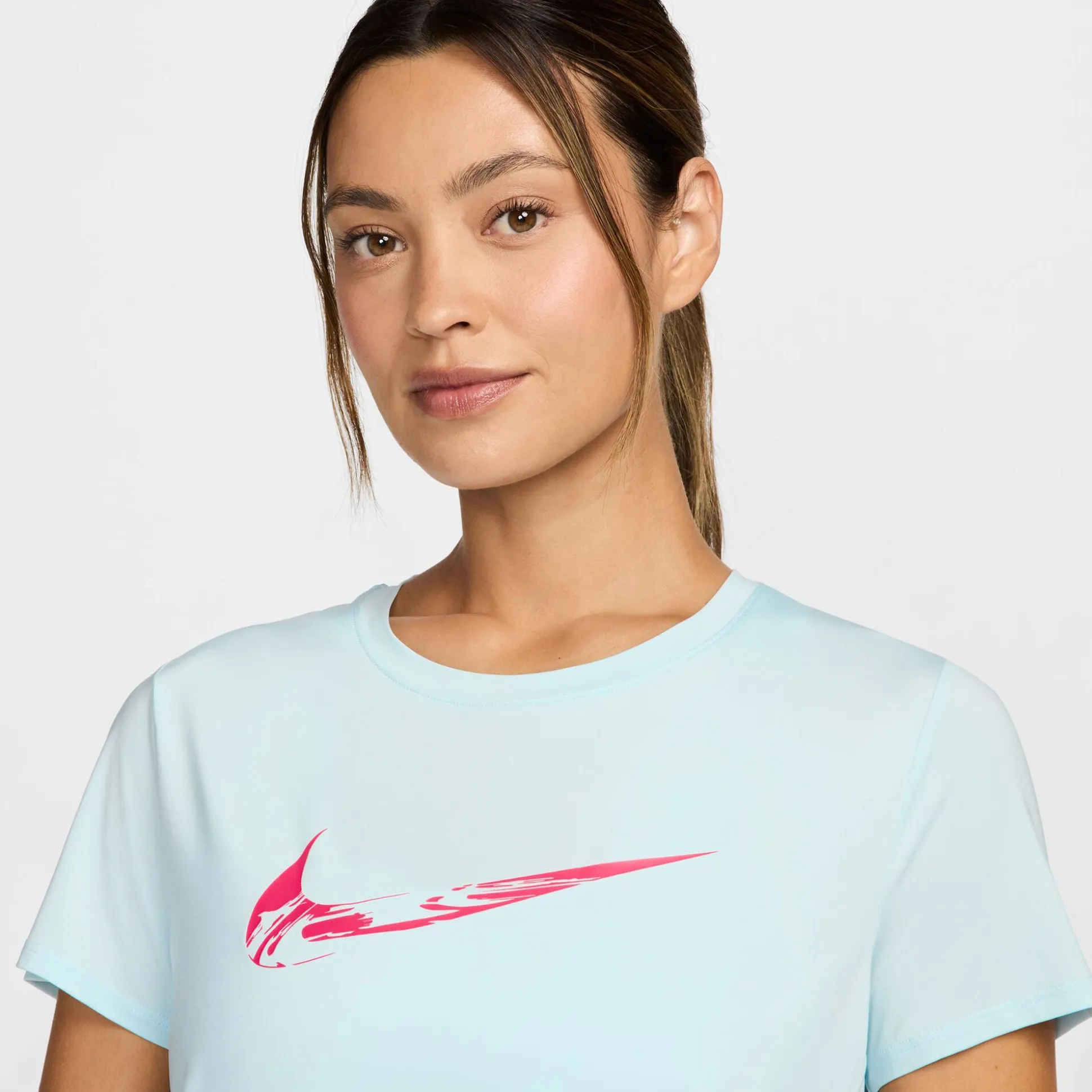 Sale Dri-Fit One Swoosh Running Shirt Women - Light Blue Running Clothing