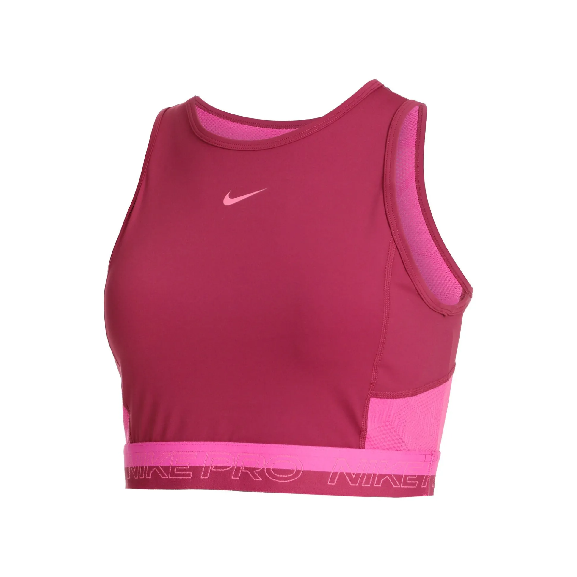 Hot Dri-Fit Performance Cropped Tank Top Women - Red, Pink Tops