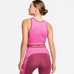Hot Dri-Fit Performance Cropped Tank Top Women - Red, Pink Tops