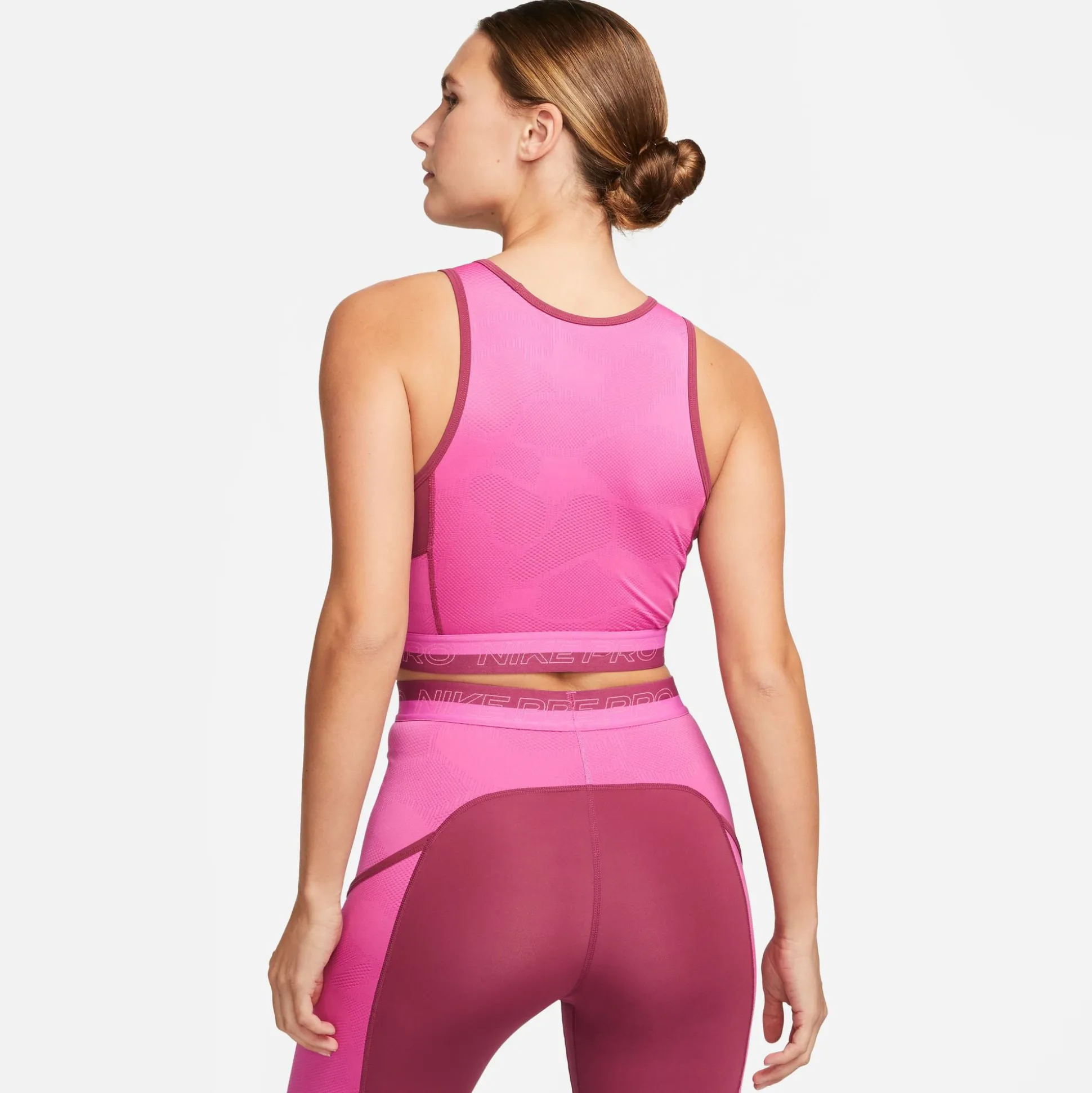 Hot Dri-Fit Performance Cropped Tank Top Women - Red, Pink Tops
