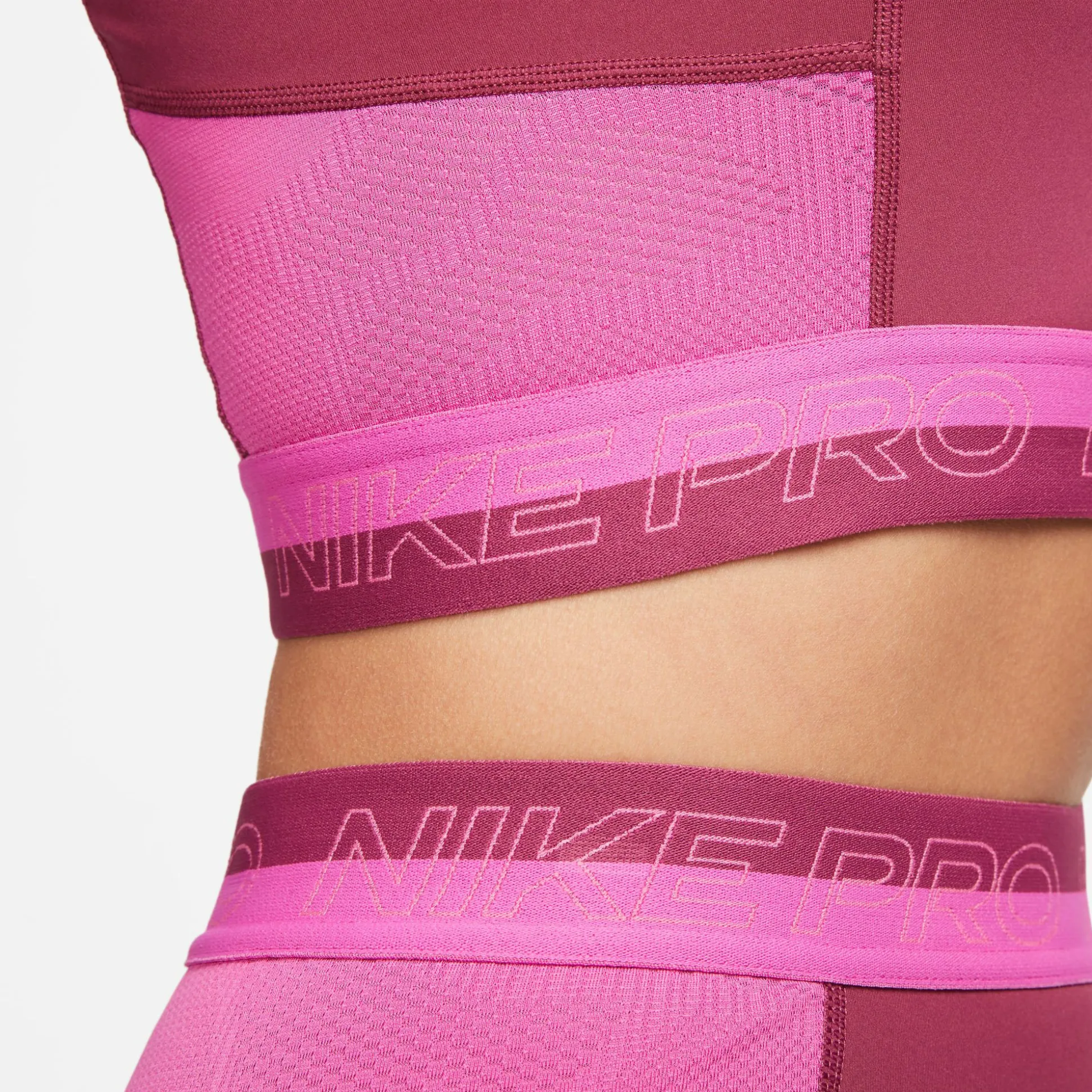Hot Dri-Fit Performance Cropped Tank Top Women - Red, Pink Tops