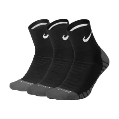Best Dry Cushion Quarter Sports Socks 3 Pack - Black, Anthracite Socks