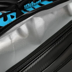 Best Sale Elite Racket Bag 15 Pack Special Edition - Black, Blue Racket Bags