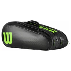 Clearance Elite Racket Bag 15 Pack Special Edition - Black, Lime Racket Bags
