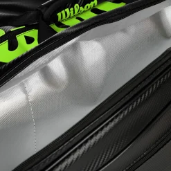 Clearance Elite Racket Bag 15 Pack Special Edition - Black, Lime Racket Bags