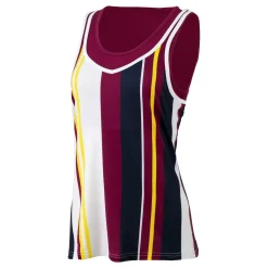 Fashion Emma 2 In 1 Tank Top Women - White, Blue Tops
