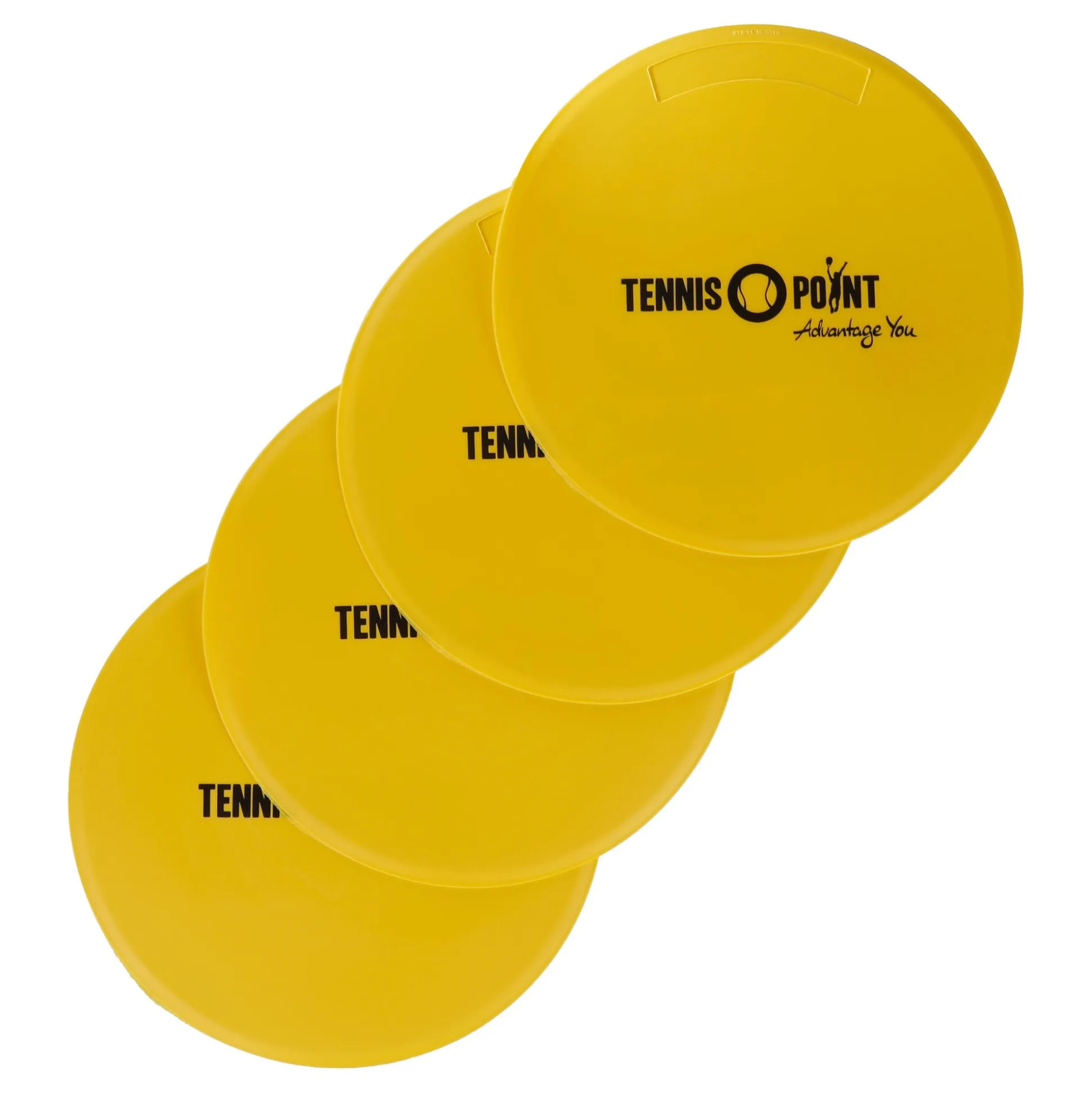 Flash Sale 4er Pack Marking Discs - Yellow, Black Coaching Equipment