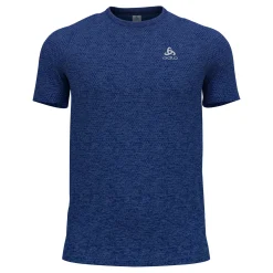 Clearance Essential Seamless Crew Neck Running Shirt Men - Dark Blue Running Clothing