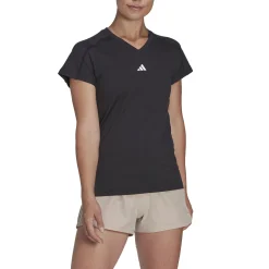 Best Sale Essentials AEROREADY Train Minimal Branding V-Neck T-Shirt Women - Shirts