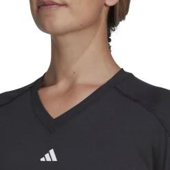 Best Sale Essentials AEROREADY Train Minimal Branding V-Neck T-Shirt Women - Shirts