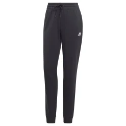 Hot Essentials Linear French Terry Cuffed Training Pants Women - Black, White Pants