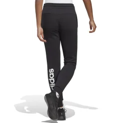 Hot Essentials Linear French Terry Cuffed Training Pants Women - Black, White Pants