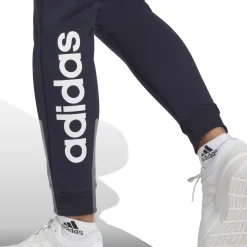 Best Essentials Linear French Terry Cuffed Training Pants Women - Dark Blue, White Pants
