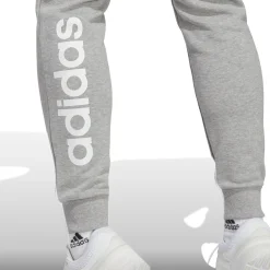 Best Sale Essentials Linear French Terry Cuffed Training Pants Women - Lightgrey, White Pants
