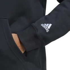 Fashion Essentials Linear Hoody Women - Black, White Hoodies & Sweaters