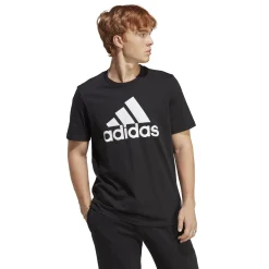 Shop Essentials Single Jersey Big Logo T-Shirt Men - Black, White Shirts