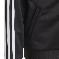 Hot Essentials 3-Stripes Full-Zip Hoodie Boys - Black, White Jackets