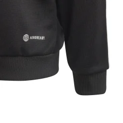 Hot Essentials 3-Stripes Full-Zip Hoodie Boys - Black, White Jackets