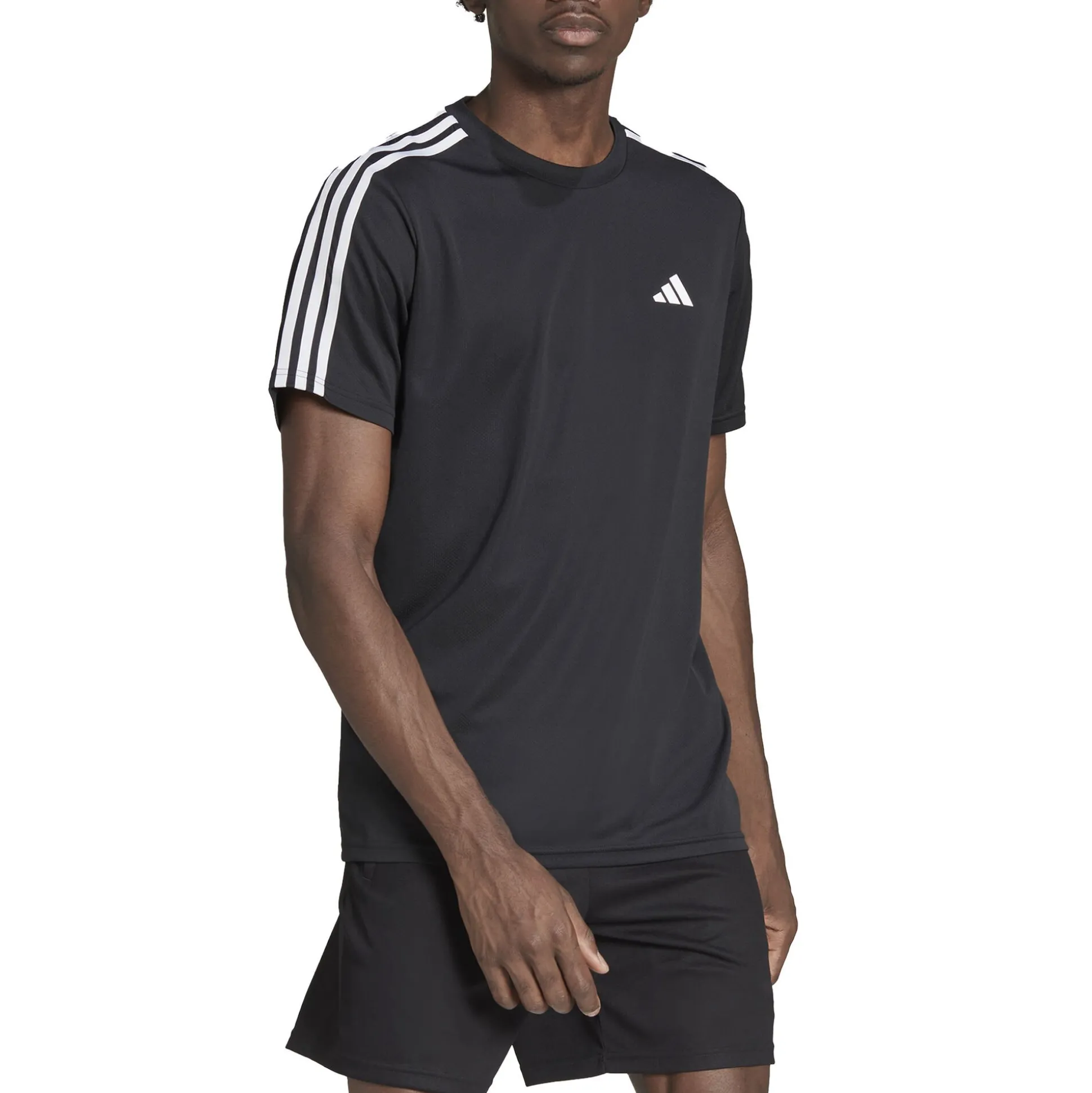 Clearance Essentials Train 3-Stripes Training T-Shirt Men - Black, White Shirts