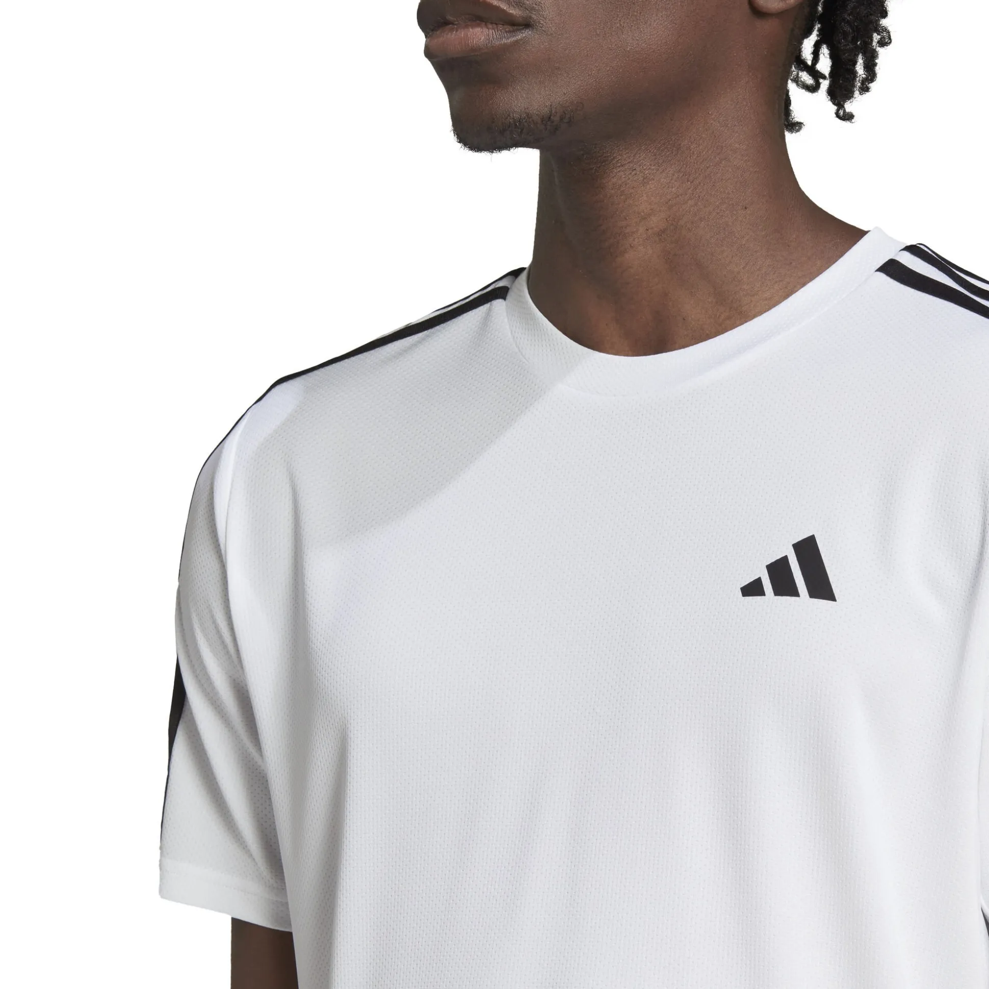 Discount Essentials Train 3-Stripes Training T-Shirt Men - White, Black Shirts