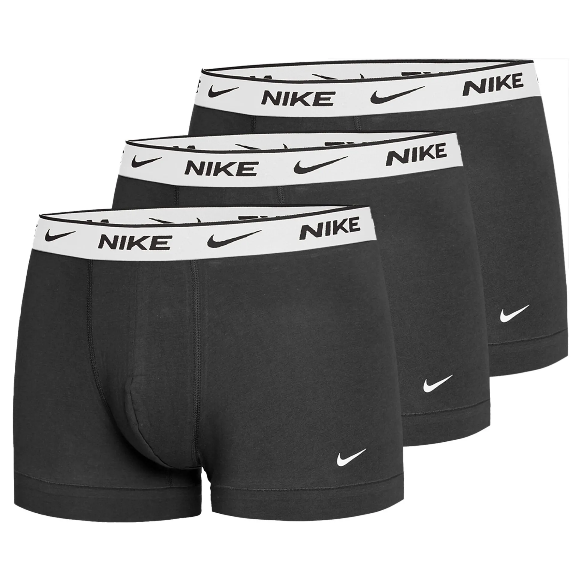 Cheap Everyday Cotton Strech Boxer Trunk Boxer Shorts 3 Pack Men - Black, White Underwear