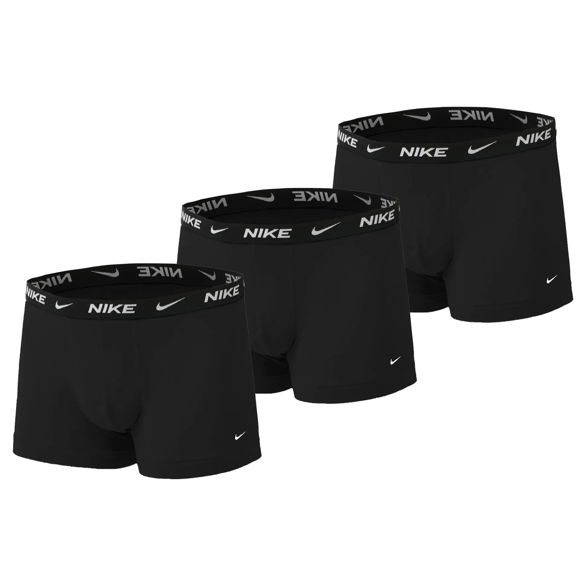 Best Sale Everyday Cotton Strech Trunk Boxer Shorts 3 Pack Men - Black, White Underwear