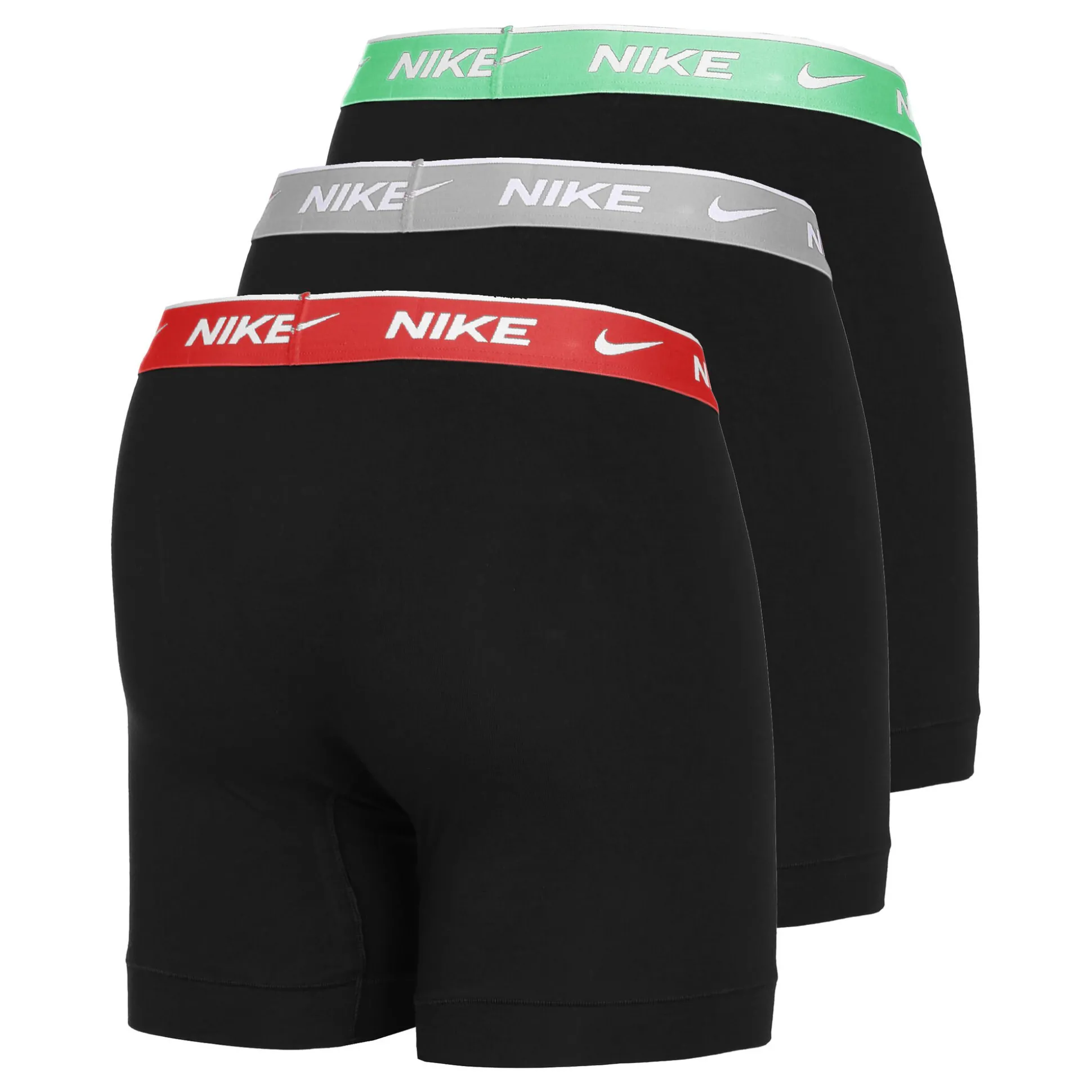 Best Everyday Cotton Stretch Boxer Brief Boxer Shorts 3 Pack Men - Black, Multicoloured Underwear