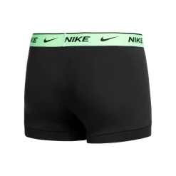 Cheap Everyday Cotton Stretch Trunk Boxer Shorts 3 Pack Men - Grey, Neon Green Underwear