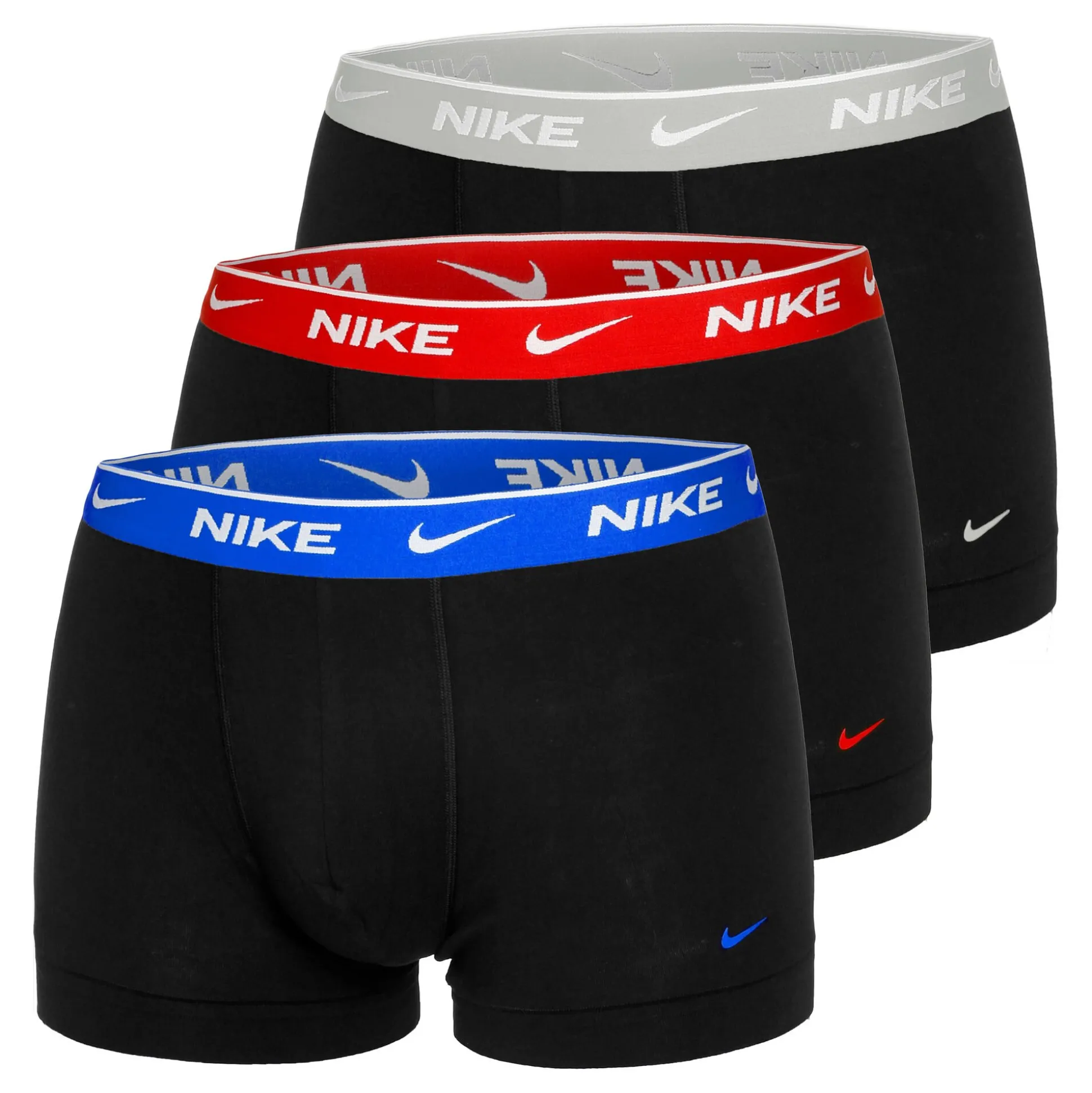 Hot Everyday Cotton Stretch Trunk Boxer Shorts 3 Pack Men - Underwear