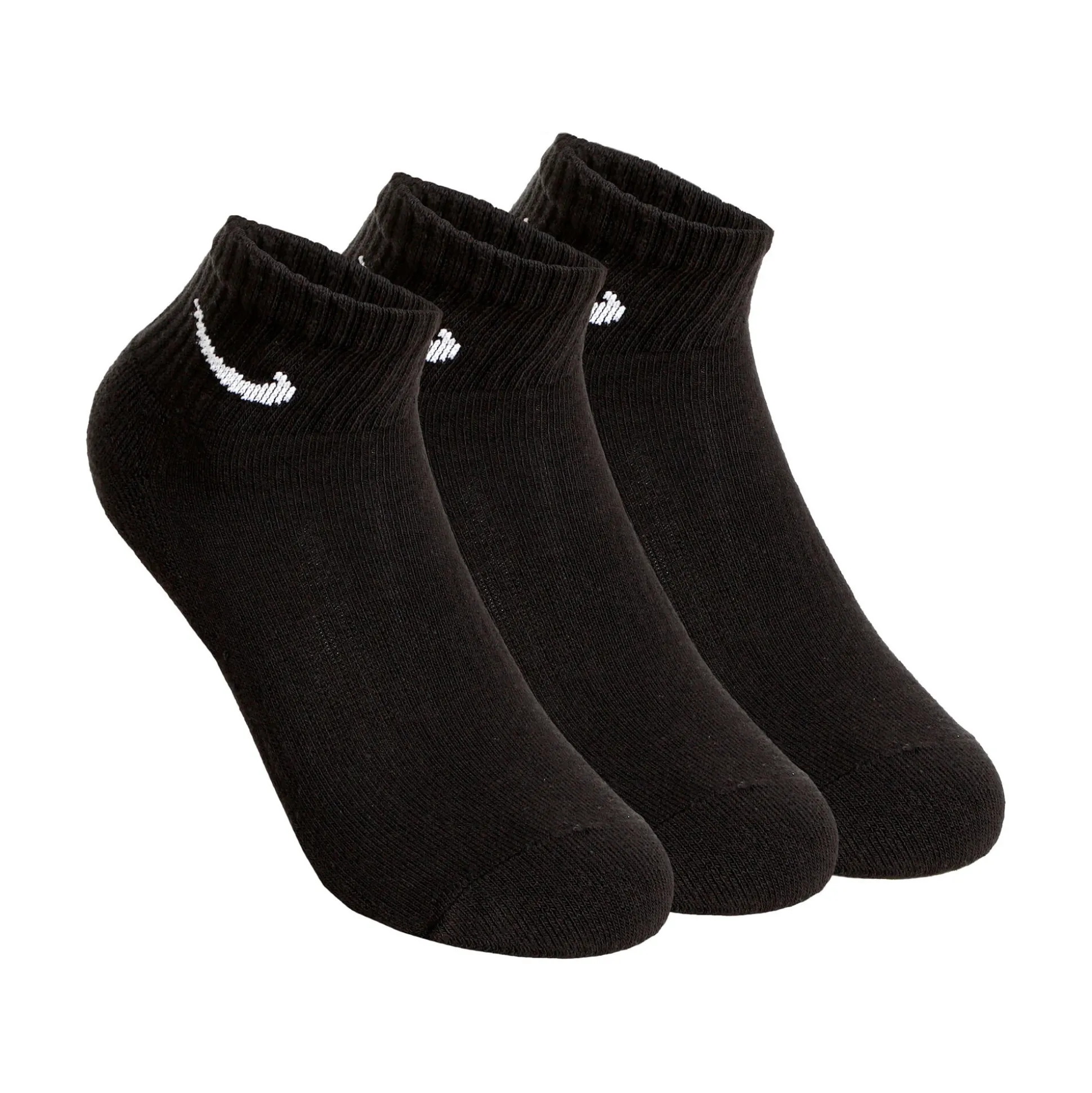 Online Everyday Cush Ankle Sports Socks 3 Pack - Black, White Socks
