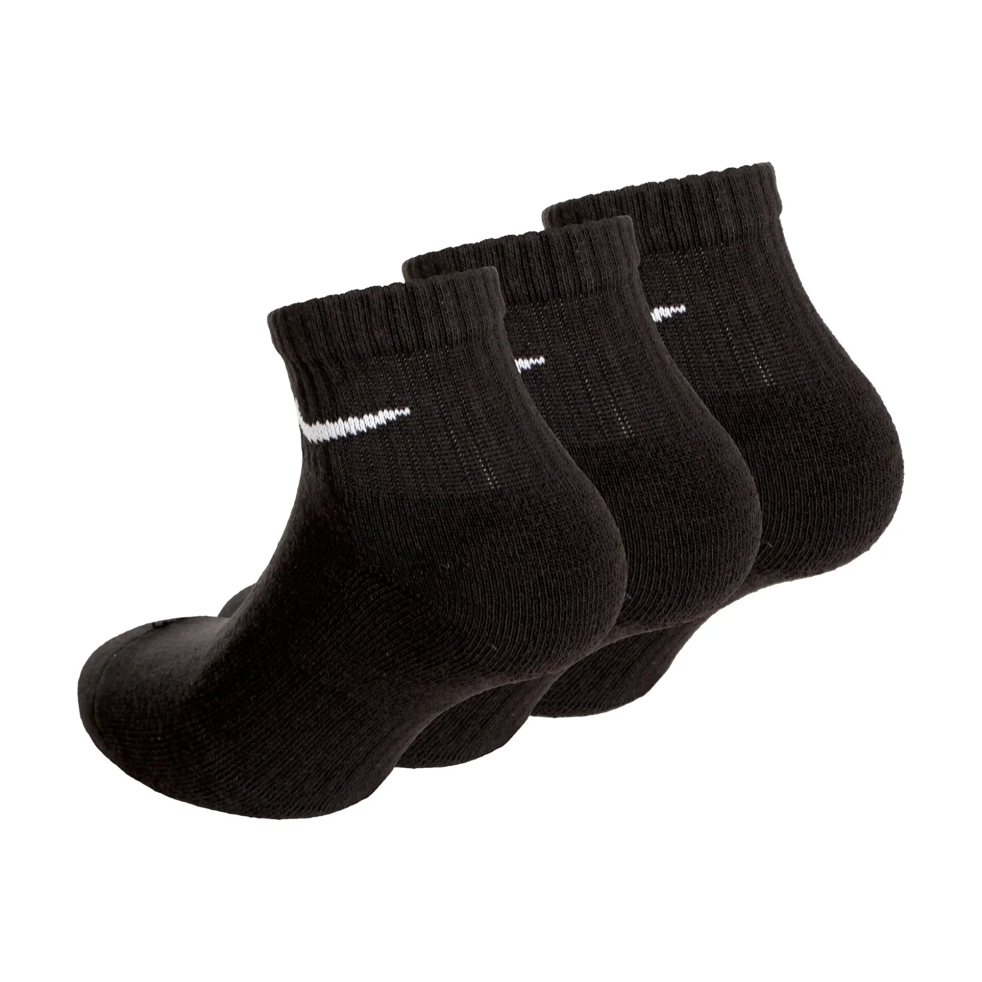 Online Everyday Cush Ankle Sports Socks 3 Pack - Black, White Socks