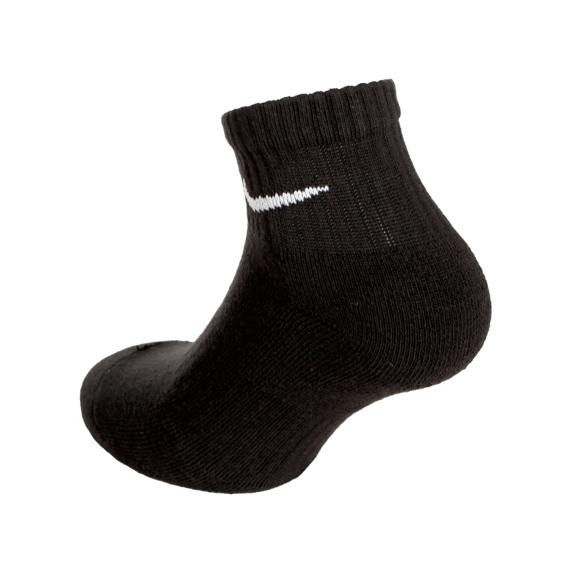 Online Everyday Cush Ankle Sports Socks 3 Pack - Black, White Socks