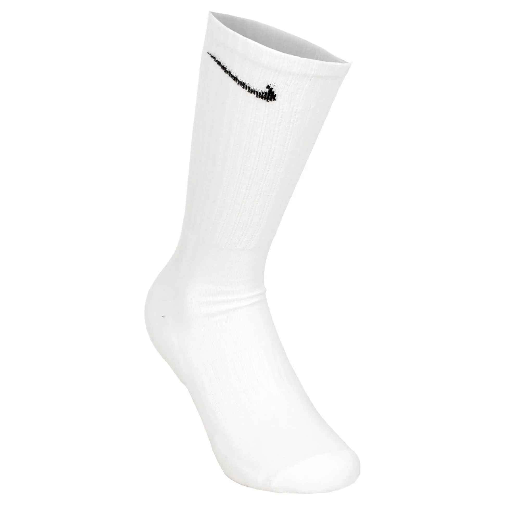 New Everyday Cush Crew Sports Socks 3 Pack - White, Black Socks