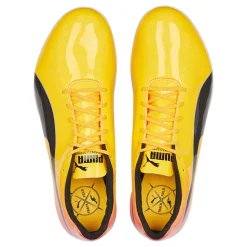 Online EvoSPEED Sprint 14 Spike Shoes - Yellow, Orange Running Shoes