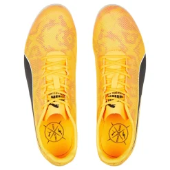Clearance EvoSPEED Star 8 Spike Shoes - Orange, Yellow Running Shoes