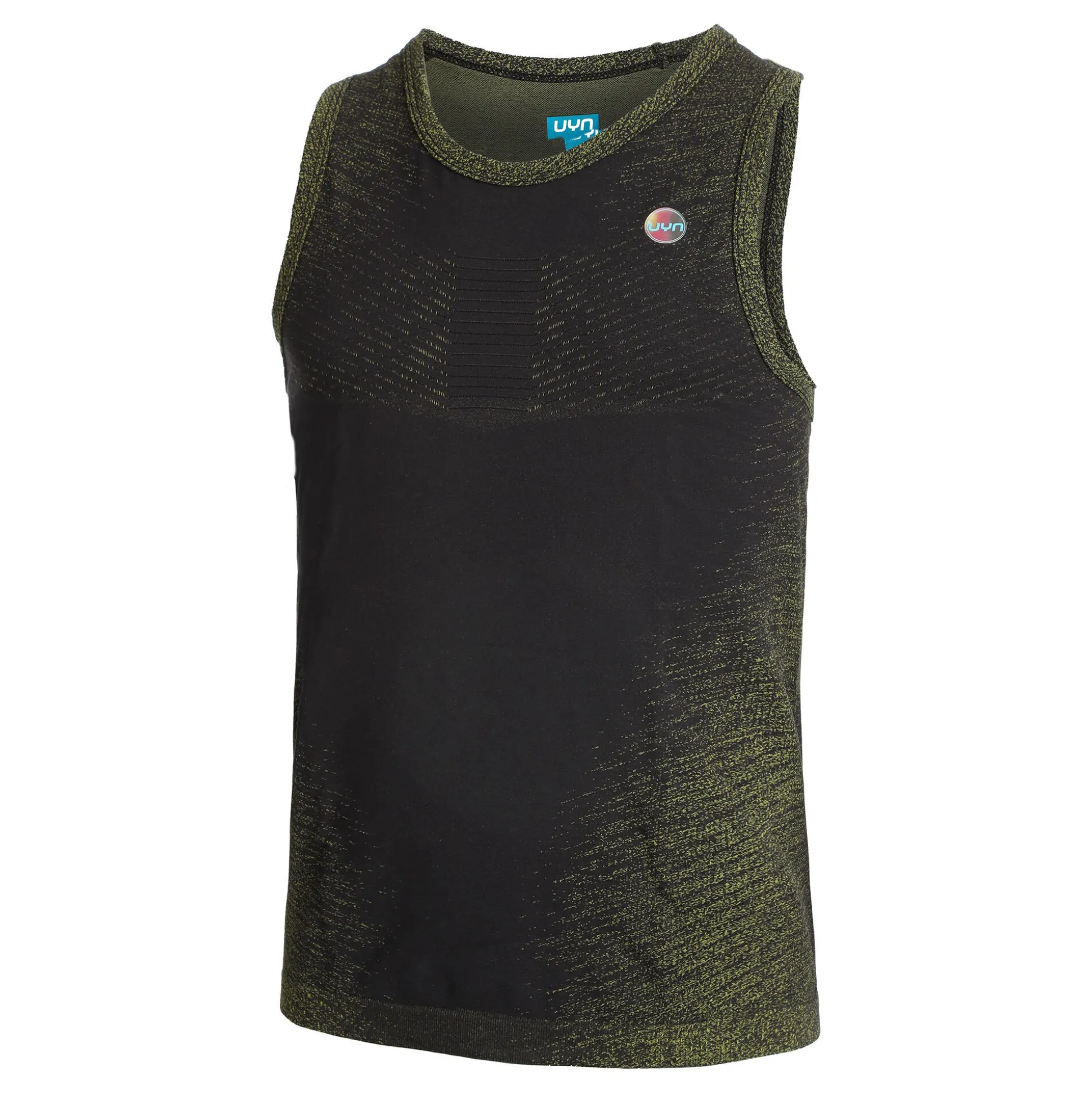 Shop Exceleration OW Sleeveless Running Shirt Men - Black, Green Running Clothing|Tops